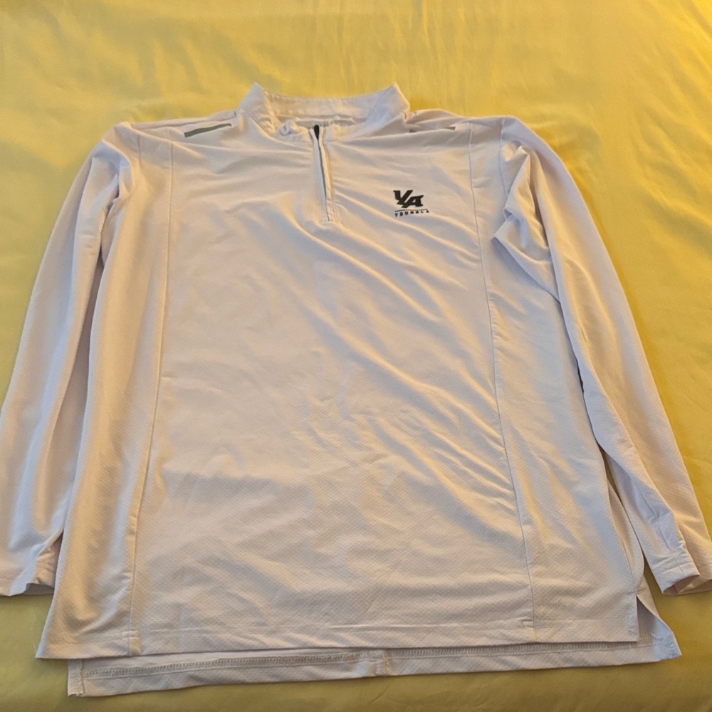 YoungLA White Quarter-Zip Pullover